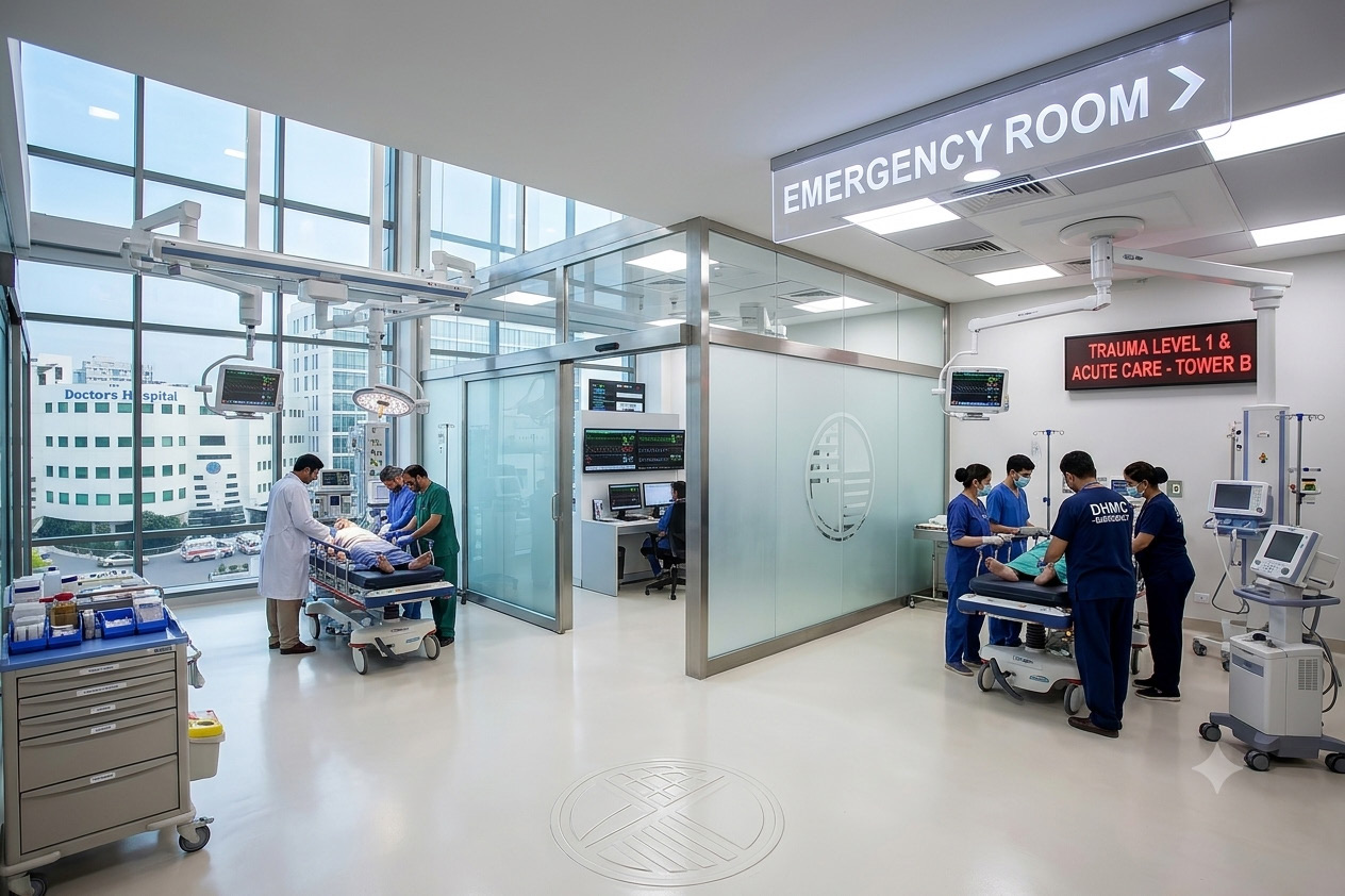 Future Trauma Level 1 emergency room in the new DHMC tower