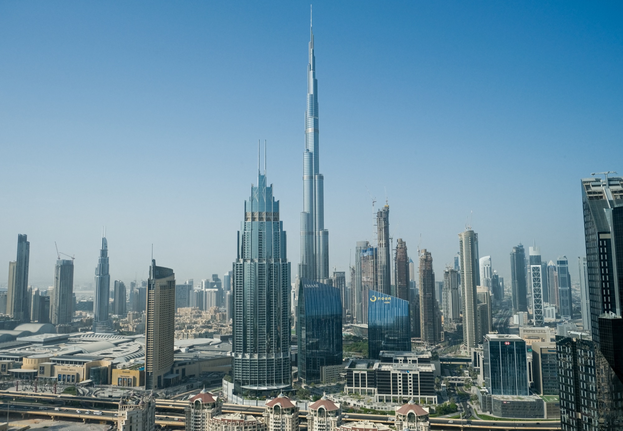 Burj Khalifa illuminated at night