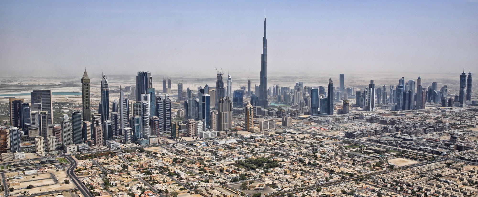 Dubai skyline with Burj Khalifa