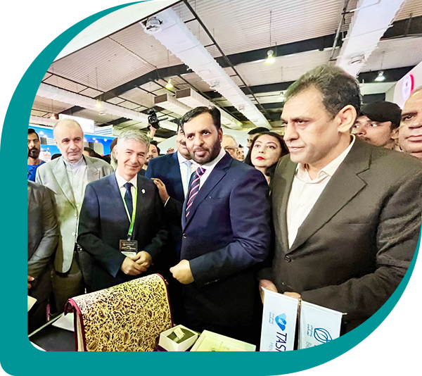 Taskin at an international medical exhibition